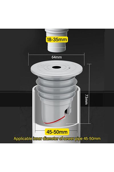 Choice 45-50mm 70-75mm Silicone Drains Kitchen Sink Plug Sewer Pipe Sealing Ring Water Plug Floor Drain Sho