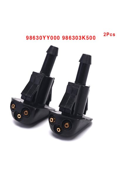 Choice 2 Pcs Windshield Wiper Washer Spray Nozzle For Hyundai Kia 98630YY000 986303K500