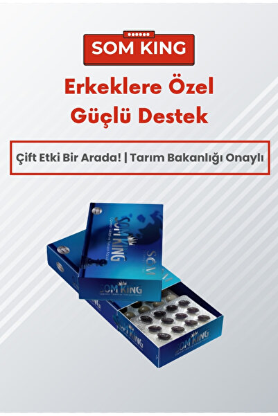Som King - Erkeklere Özel 5 Ürün Gücünde Çift Etkili Destek - 1 Aylık Kullanım