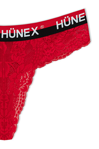 HNX Lace Elastic Women's Thong Panties | 7 Pack