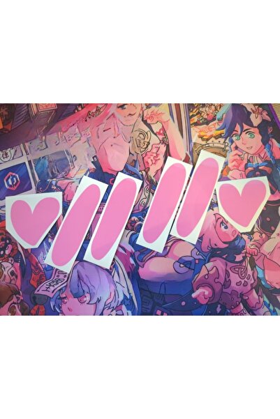 Choice SH-6PCS لطيف الكرتون مسحوق أحمر الخدود ملصقات السيارات للماء سيارة مصد...