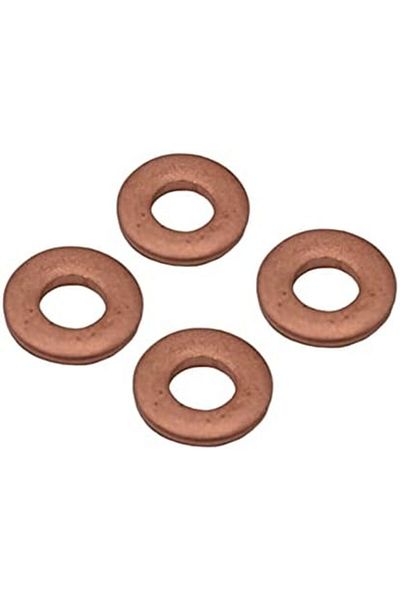 CHT xiantuyue 4 Pcs 14mm Injector Copper Washer Gasket Flat Ring Seal Assortment Kit For Citroen C2/C4 1