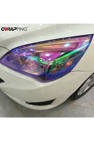 Choice Car Transparent Light Purple Protector Film 30cmx60cm Bumper Hood Paint Protection Chrome Headli...