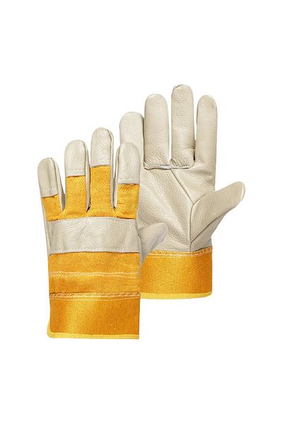 Choice 1 pair Men Work Gloves Soft Cowhide Driver Hunting Driving Farm Garden Welding Security Protection S