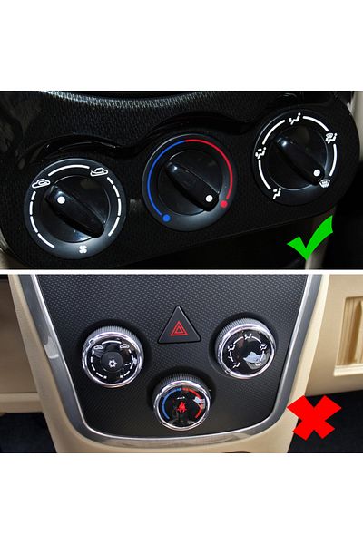 Choice 3pcs/set Aluminum Alloy Air Conditioning Knob for Geely Panda 2009 - 2017 Heat Control Switch Ac ...