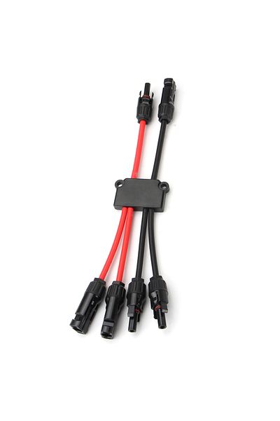 Choice 2 in 4 out 2 to 4/6/8 Y Branch P Solar Connectors for Solar Panels,Tool-Free Connectors 10awg, Solar