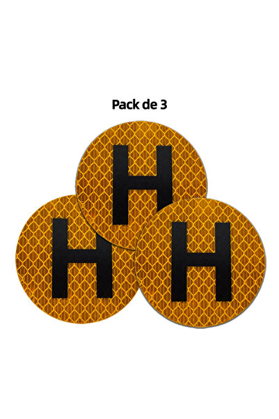 Choice عبوة من 3 عبوات من 3 ملصقات عاكسة مقاومة للماء بسمك 60 مم مع لاصق قوي ...