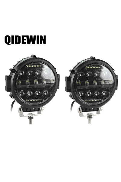 Choice1 مصباح عمل LED دائري 7 بوصة - قطعتان، 100 واط، مصباح عمل LED للطرق الو...