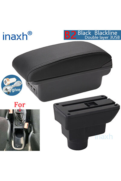 Choice5 B2 Black line 3USB For Opel Corsa D Armrest box For Opel Corsa Car ar...