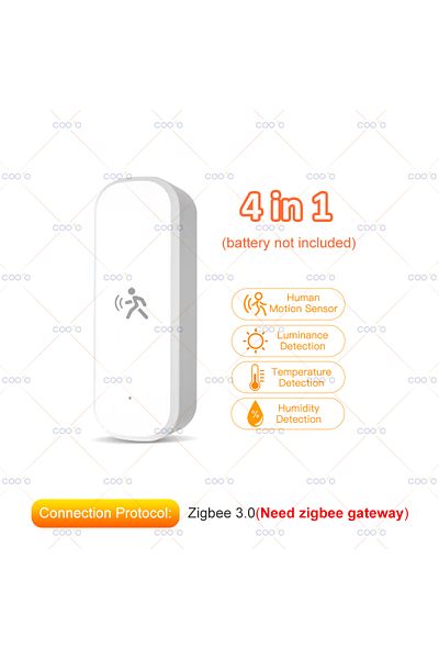 Choice 4 IN 1 10G Human Motion Sensor Tuya Zigbee MmWave Radar Detector with Luminance Temperature Humidity