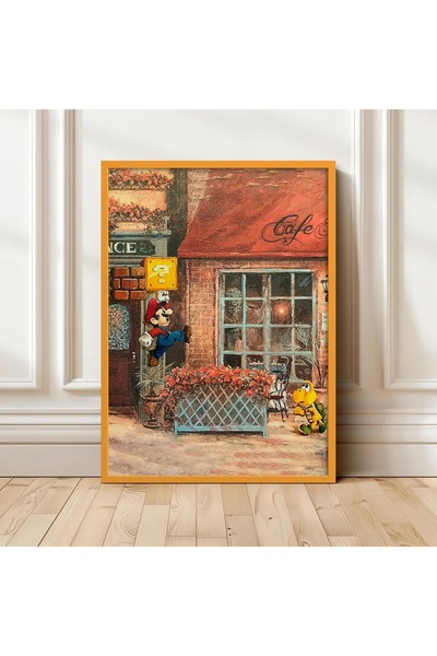 HOMEPACK AHŞAP ÇERÇEVELİ TABLO ÇERÇEVELİ POSTER SANATSAL DUVAR DEKORU TK/1478