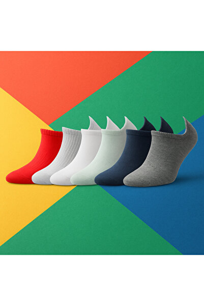 BONY SOCKS Женски чорапи с цветен шарж, 7 чифта