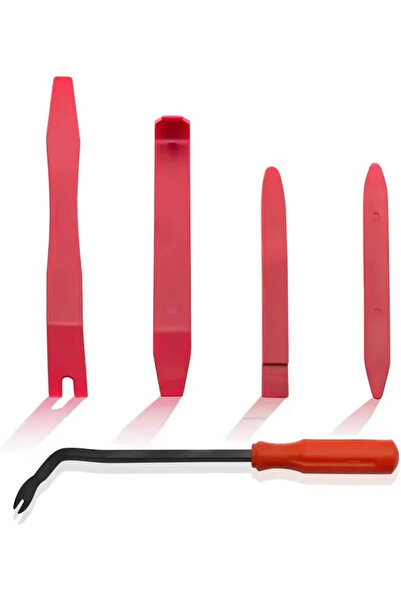 Choice Red 5 Pcs Auto Interior Disassembly Kit Car Plastic Trim Removal Tool ...