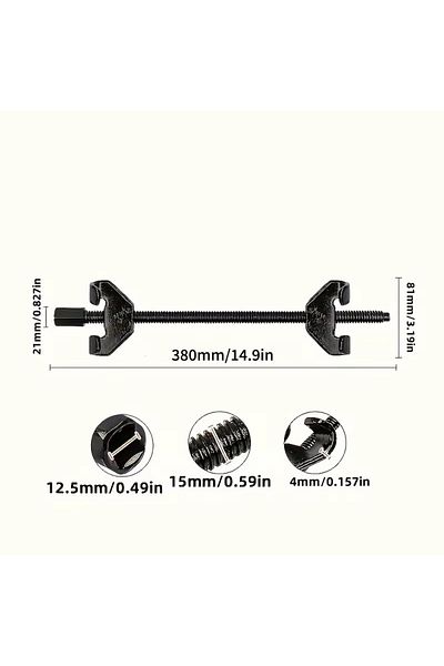 Choice 1 pcs 380mm Shock Absorber Spring Compressor Tool Set, Claw Hook for Car Repair and Roll Removal, Ma