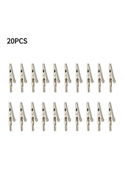 choice2 20 قطعة، 10/20/50 قطعة، مشابك تمساح معدنية 51 مم، مشبك سلك اختبار كهر...