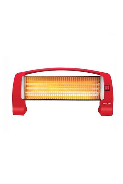 HARLEM Radiator cu quartz, Putere 1400 W, 3 tuburi quartz, Rosu