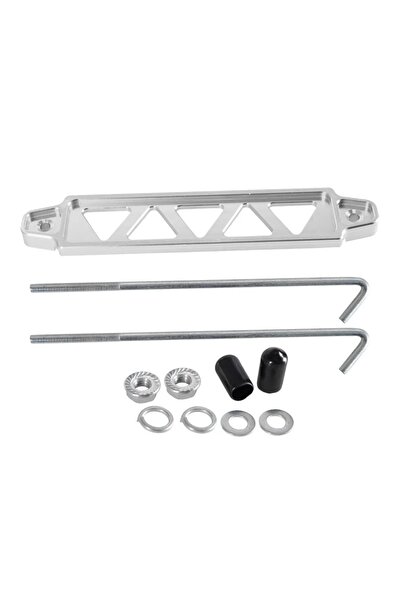 Choice5 Silver Universal Battery Tie Down Bracket for Subaru Fasten Brace Alu...