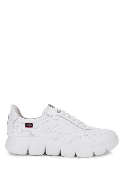 Callaghan Men's Genuine Leather White Sneakers & Sports Shoes