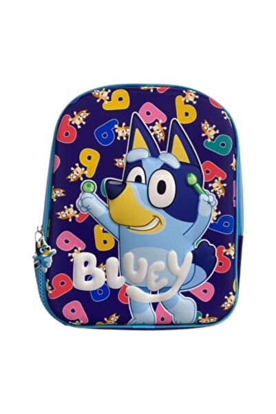 bluey Ghiozdan 3D, 28x24x12 cm, multicolor, bretele ajustabile si captusite, ...
