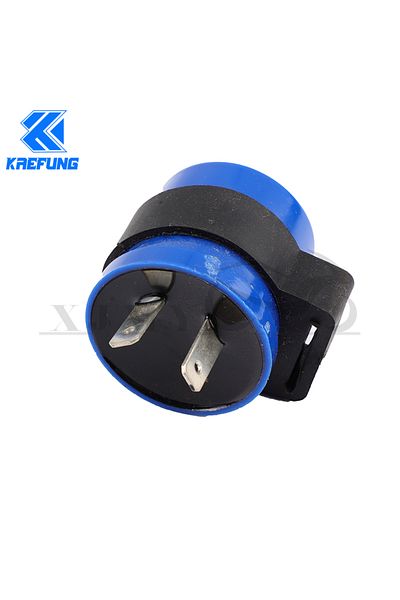 Choice DC 6V 12V Input Motorcycle Blue Inbuilt Beeper Flasher Turn Signal LED Blinker 2 Pins Motor Buzze...
