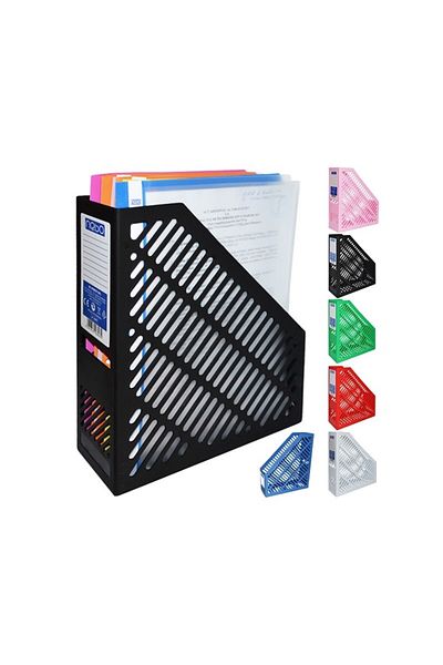 Ark suport vertical pentru documente colorat, 80 x 250 x 300 mm transparent