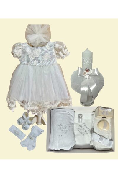 Botez Set complet Marina- alb tematica ingeras