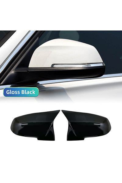 Choice Gloss Black White Rearview Mirror Cap Wing Side Mirror Cover For BMW 1 2 3 3GT 4 X1 E84 M2 i3 Series