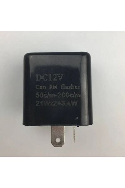 Choice black 1pc Motorcycle LED Flasher Relay 2Pin Adjustable Frequency of Turn Signal Flasher Square Flash
