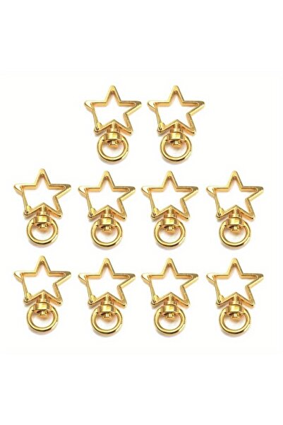 Choice1 Golden 15PCS Metal Swivel Lobster Claw Clasps Star/Moon Snap Hook Swi...