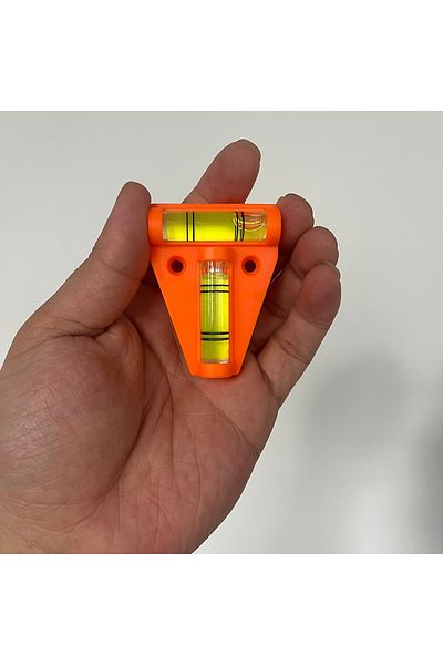 Choice 1pc Horizontal Bubble Triangle Level Green Bullseye Circular Spirit Level T-type Scope Precision Spi