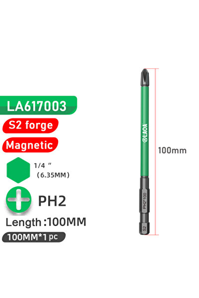 Choice5 مفك براغي فيليبس مغناطيسي قوي من لاوا، مقاس 100 مم، طراز S2، مناسب لل...