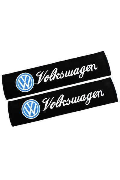 Volkswagen Style B 2Pcs Car Seat Belt Cotton Safety Belt Shoulder Cover Breathable Protection For VW