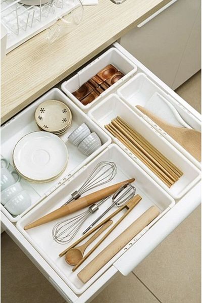 Bayev Flexi Set of 3 Expandable Drawer Organizer Office Organizer - Makeup Kitchen Cabinet Organizer Set