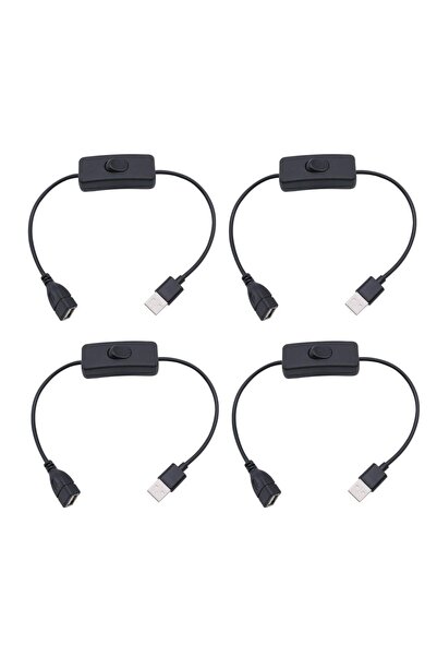 Choice1 303 B كابل USB مكون من 4 قطع مع مفتاح تشغيل/إيقاف تشغيل كابل تمديد لسلسلة LED USB أداة USB طاقة USB