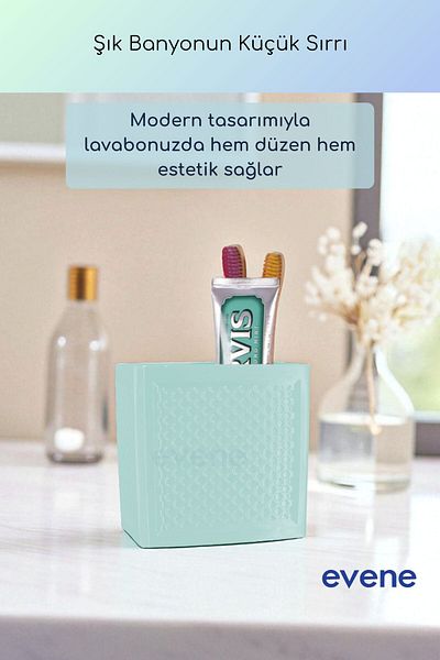 Evene Θήκη οδοντόβουρτσας Βάση οδοντόβουρτσας Βάση οδοντόβουρτσας Εξωτερική Τυρκουάζ Χρώμα Μοντέλο 92