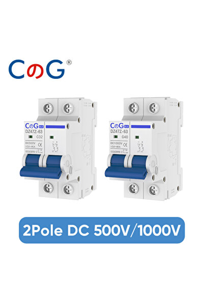 choice2 قاطع دائرة 2P 1000V 16A CG 2P MCB 10A 16A 20A 25A 32A 40A50A63A DZ47Z...