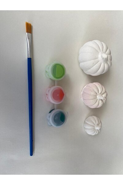 candleistanbul 3 lü obje boyama seti kabak kendin boyama etkinlik seti