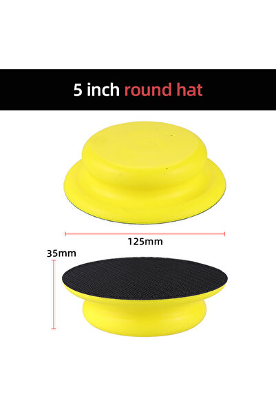 Choice3 حامل قرص صنفرة دائري 5 بوصة، ورق صنفرة، وسادة تلميع، صنفرة يدوية، إسف...