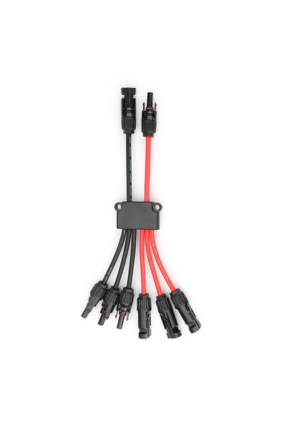 Choice 2 in 6 out 2 to 4/6/8 Y Branch P Solar Connectors for Solar Panels,Tool-Free Connectors 10awg, Solar
