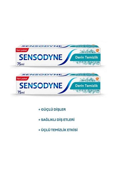 Sensodyne Deep Cleaning Toothpaste 75 ml 2 Pieces