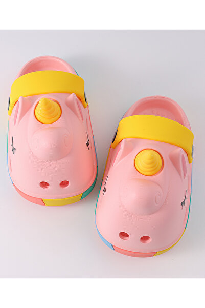 SAPS Unicorn Themed Clogs with Backstraps - Pink