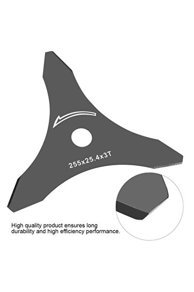 Choice Universal 10" x 3T Brush Cutter Blade - 3-Tooth Replacement for Most Straight Shaft Trimmers, Law...