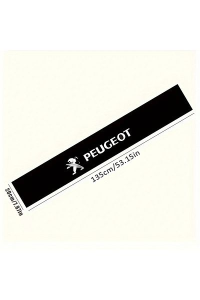 Choice For Peugeot Car shade sticker 3D personalized sticker for front windshield For Peugeot 407 3008 307