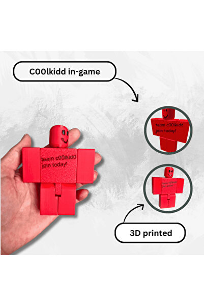 Lulu's Prints Coolkidd articulated figurine, C00lkidd Forsaken Roblox, plastic, 3D printed, 92x20x72 mm
