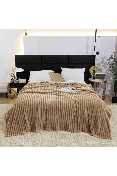 OEM Cocolino Fluffy Blanket, 200x230cm, 3D Effect, Brown