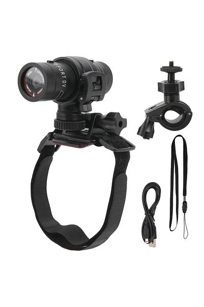 Choice Black 1080P HD Motorcycle Video Recorder Waterproof Helmet Mounted Dashcam For Mountain Bike