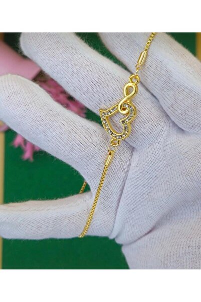 charmove ile kendinizi şımartın Women's Gold Color Zircon Stone Heart Elevato...