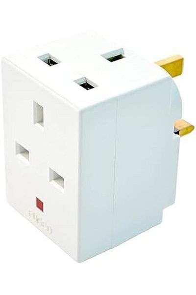 Generic 3 Way Socket Multi Plug Fused Adapter (UK Mains 13 Amp, 240V AC, 3 Socket)