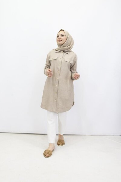 Armine TREND 4145 Πουκάμισο από ύφασμα φράουλα