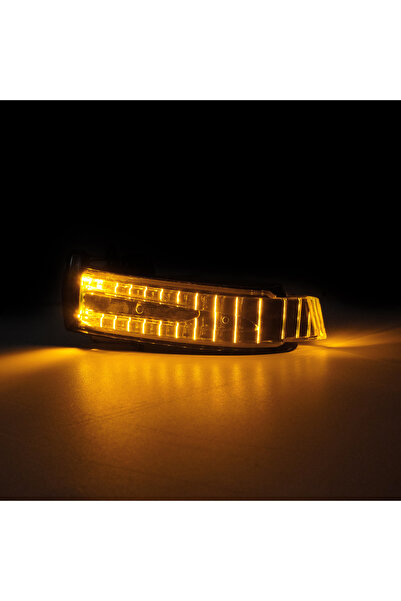 Choice مؤشر إشارة الانعطاف LED للمرآة اليسرى من ANGRONG باللون الأصفر لسيارة Mercedes Benz A B C Class W176 W